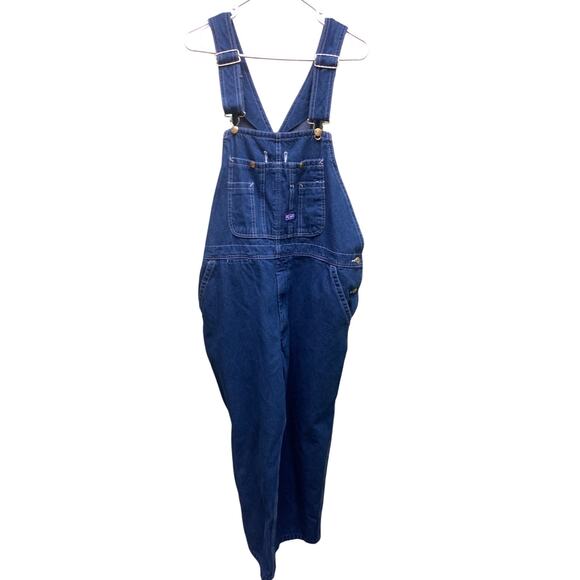 Vintage Big Smith Denim Overalls Farmer Carpenter  Size 40 x 28 - Picture 1 of 7